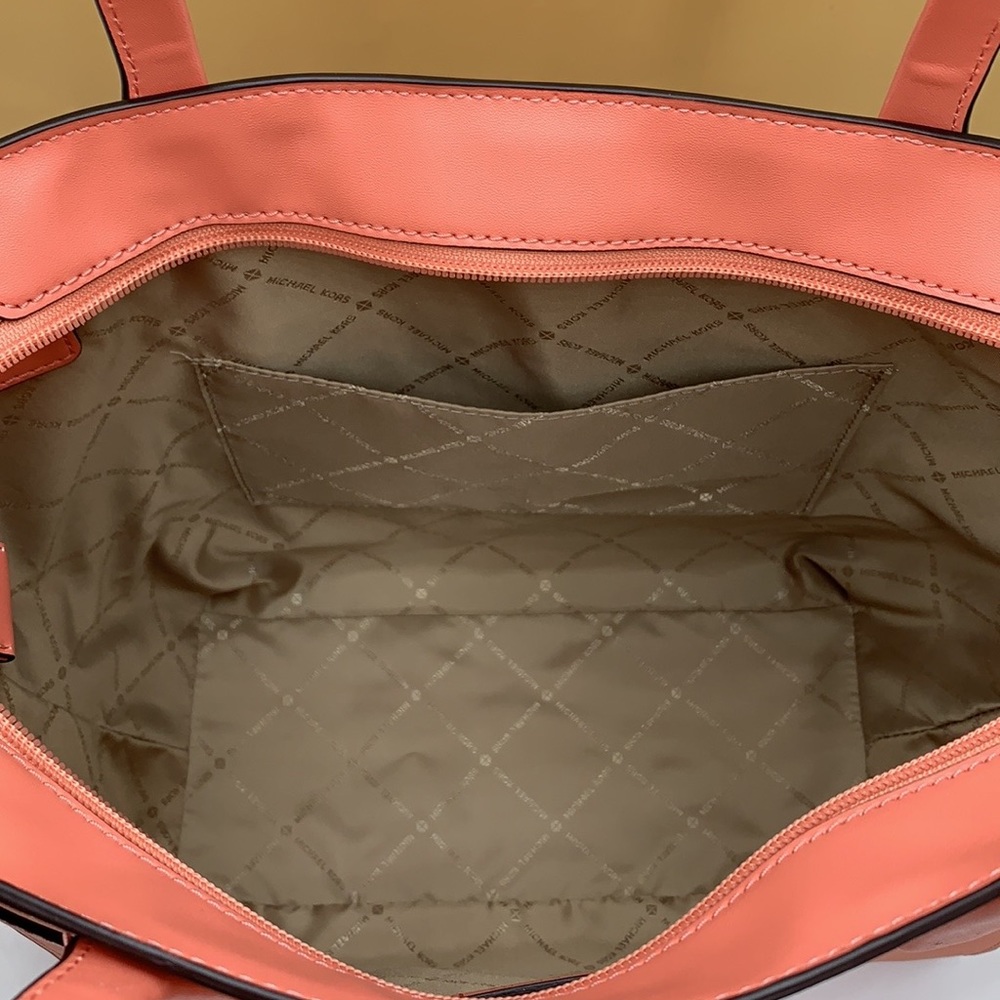 Michael Kors Carmen Large Leather NS Tote Sherbert - Picture 6 of 15